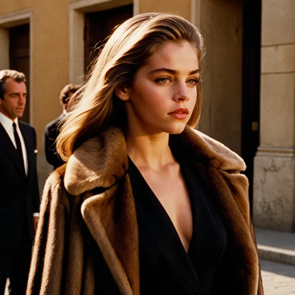 Amber Fur Coat Cinema